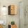 Tömör akácfa falra szerelhető fürdőszobaszekrény 38x33x48 cm