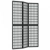 3 paneles fekete japán stílusú összecsukható paraván 120x170 cm