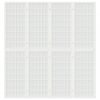 4-paneles fehér japán stílusú összecsukható paraván 160x170 cm