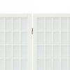 4-paneles fehér japán stílusú összecsukható paraván 160x170 cm