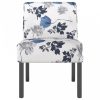 Kék virágos szövet szék