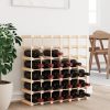 Tömör fenyőfa bortartó 42 palackhoz 68,5x23x68,5 cm