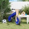 Kék egyensúlyozó-kerékpár gyerekeknek felfújható kerekekkel