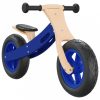 Kék egyensúlyozó-kerékpár gyerekeknek felfújható kerekekkel