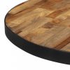 Kerek tömör újrahasznosított tíkfa bisztróasztal ?55 x 76 cm