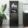 BERG fekete tömör fenyőfa fürdőszobaszekrény 40 x 34 x 110 cm