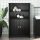 BERG fekete tömör fenyőfa fürdőszobaszekrény 69,5 x 34 x 110 cm