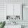 BERG fehér tömör fa fürdőszobai faliszekrény 69,5x27x71,5 cm
