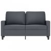 Kétszemélyes sötétszürke bársony kanapé 120 cm
