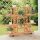 Tömör fenyőfa virágtartó állvány kerekekkel 110 x 25 x 115 cm