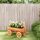 Tömör fenyőfa dekoratív kocsi 70x43x54 cm