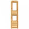 Bambusz 3 szintes falra szerelhető fürdőszobapolc 60x15x54 cm
