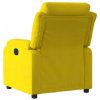 Sárga bársony dönthető fotel