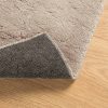 HUARTE homokszínű rövid szálú puha és mosható szőnyeg 120x120cm