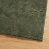 HUARTE erdőzöld rövid szálú puha és mosható szőnyeg 60 x 110 cm