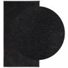 HUARTE fekete rövid szálú puha és mosható szőnyeg 80 x 150 cm