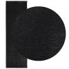 HUARTE fekete rövid szálú puha és mosható szőnyeg 80 x 250 cm