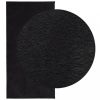 HUARTE fekete rövid szálú puha és mosható szőnyeg 100 x 200 cm