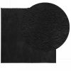 HUARTE fekete rövid szálú puha és mosható szőnyeg 120 x 120 cm