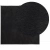 HUARTE fekete rövid szálú puha és mosható szőnyeg 200 x 200 cm