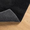 HUARTE fekete rövid szálú puha és mosható szőnyeg 200 x 200 cm