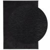 HUARTE fekete rövid szálú puha és mosható szőnyeg 240 x 340 cm