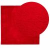HUARTE piros rövid szálú puha és mosható szőnyeg 120 x 120 cm
