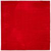 HUARTE piros rövid szálú puha és mosható szőnyeg 160 x 160 cm