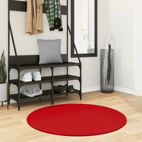 HUARTE piros rövid szálú puha és mosható szőnyeg ? 100 cm