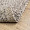 Bézs hosszú szálú bozontos modern szőnyeg 240 x 240 cm