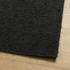 Fekete hosszú szálú bozontos modern szőnyeg 60 x 110 cm