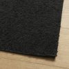 Fekete hosszú szálú bozontos modern szőnyeg 80 x 200 cm