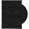 Fekete hosszú szálú bozontos modern szőnyeg 200 x 280 cm