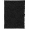 Fekete hosszú szálú bozontos modern szőnyeg 240 x 340 cm