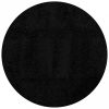 Fekete hosszú szálú bozontos modern szőnyeg ? 200 cm