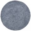 Kék hosszú szálú bozontos modern szőnyeg ? 80 cm