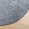 Kék hosszú szálú bozontos modern szőnyeg ? 80 cm