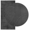 IZA antracit rövid szálú skandináv stílusú szőnyeg 100 x 200 cm