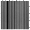 Wpc csempe 30x30cm 11pcs 1m2 szürke