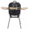 Kamado barbecue grill füstölő kerámia 76 cm