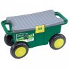Draper Tools 60852 zöld kerti szerszámoskocsi és ülőke 56x27,2x30,4 cm