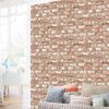 DUTCH WALLCOVERINGS piros tégla mintás tapéta 