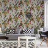 DUTCH WALLCOVERINGS ezüstszínű makimajmos tapéta