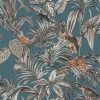 DUTCH WALLCOVERINGS kék paradicsommadaras tapéta