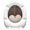 SCHÜTTE WOOD HEART duroplast WC-ülőke lágyan záródó gyorskioldással