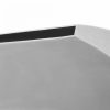 Ezüstszínű rozsdamentes acél medence-szökőkút 30 x 9 x 26 cm  