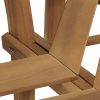 Fa köré építhető fél-hatszögletű tömör akácfa pad 160 cm