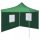 Zöld színű összecsukható sátor 2 fallal 3 x 3 méter