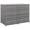 Antracit polyrattan dupla tároló gurulós kukához 148x77x111 cm  