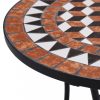 Barna kerámia mozaikos bisztróasztal 60 cm